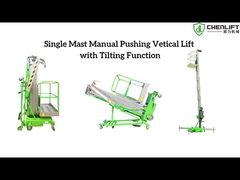 Single Mast Mobile Vertical Lift Aerial Work Platform