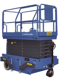 Max Height 10m Scissor Lift With Motorized Device Loading Capacity 300kg Optional Extension Platform