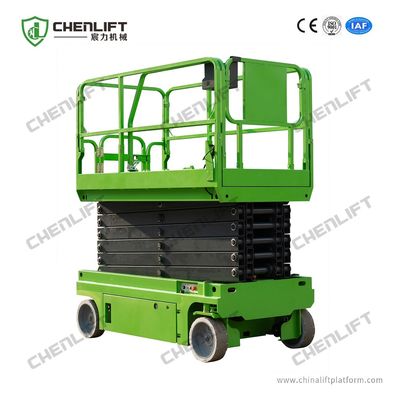 Electric hydraulic lift platform with extension table 10m self propelled scissor lift 320kg