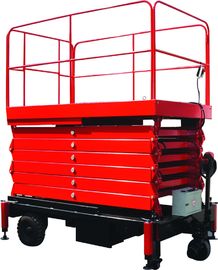 12 meters height mobile hydraulic scissor lift with motorized device loading capacity at 450Kg