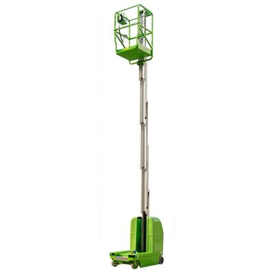 8m Working Height Vertical Lifting Platform , Single Mast Aerial Work Platform