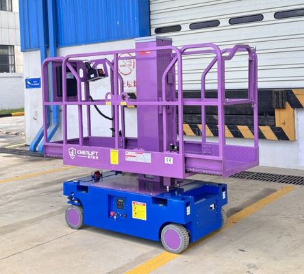 DC24V 100AH Oil Free Full Electric Vertical Lift Self Propelled
