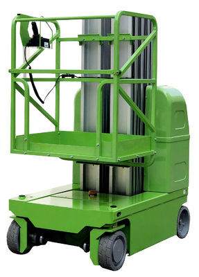 7.5m High 200Kg Capacity Hydraulic Lift Platform Self Propelled Vertical Lift Double Mast