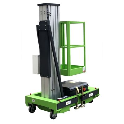 Single Mast Aerial Work Platform Vertical Lift