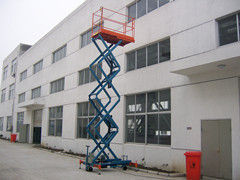 1000Kg industrial Motorized Extension scissor platform lift pneumatic , 6M