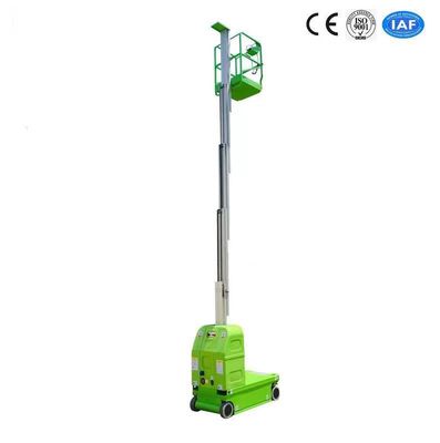 Self-Propelled Aluminum Aerial Work Platform Single Mast 6 Meters Lift Capacity 125kg