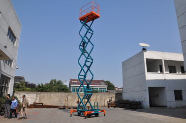 Mobile Hydraulic Elevating Platform , Scissor Platform Lift for Library / Restaurant