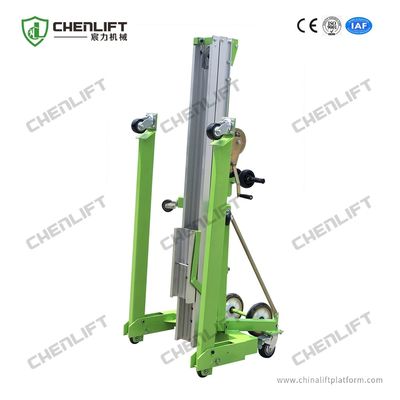 Aluminum Manual Material Lift Equipment 6 Meters 300Kg Loading Capacity