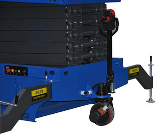 6m Height Mobile Scissor Lift with Motorized Device of Loading Capacity 300kg