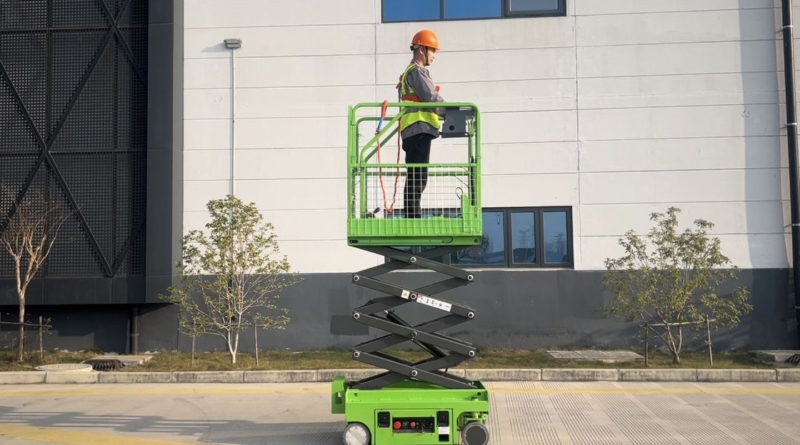 3M PLATFORM HEIGHT MINI FULL ELECTRIC SELF PROPELLED SCISSOR LIFT WITH HYDRAULIC TURNING WHEEL