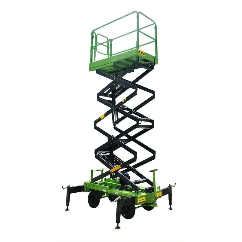 Manual Pushing Mobile Scissor Lift 14 Meters Aerial Work Platform