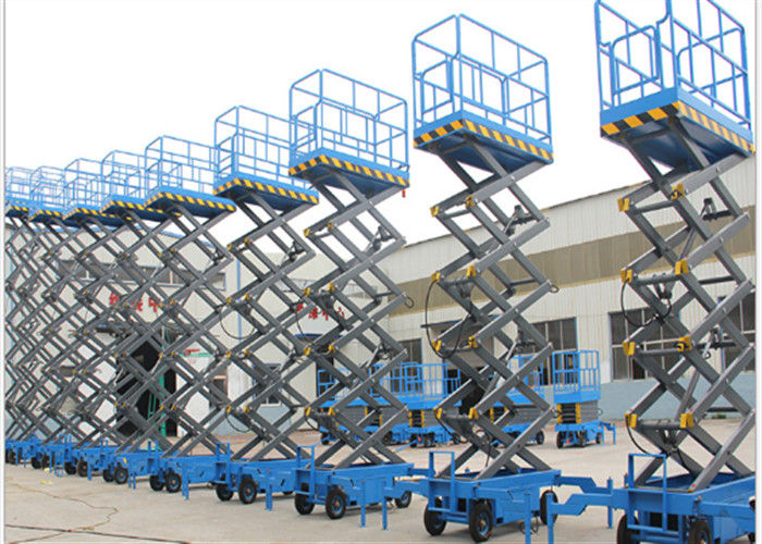 300Kg Loading Portable Scissor Lift , High Loading Hydraulic Elevating Platform