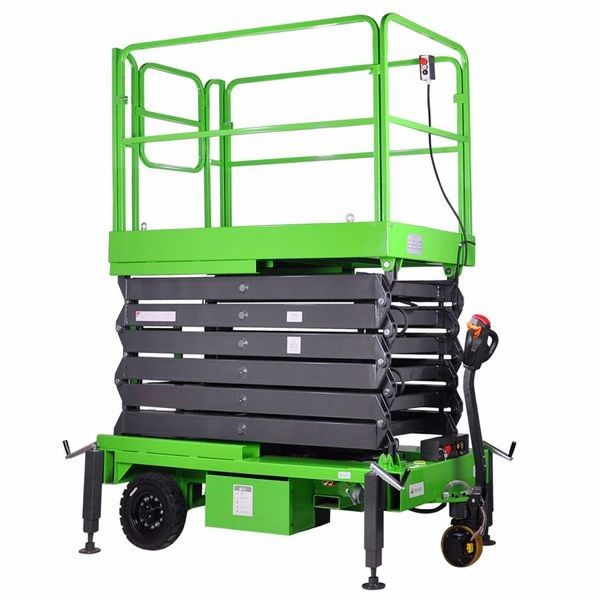 Electric Motorized Scissor Lift with 11m Platform Height for Shopping Mall
