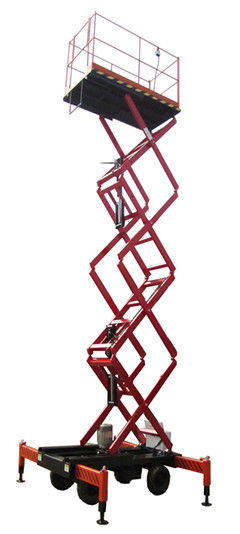 Platform Height 6000mm Hydraulic Electric Scissor Lift For Lifting 1000Kg